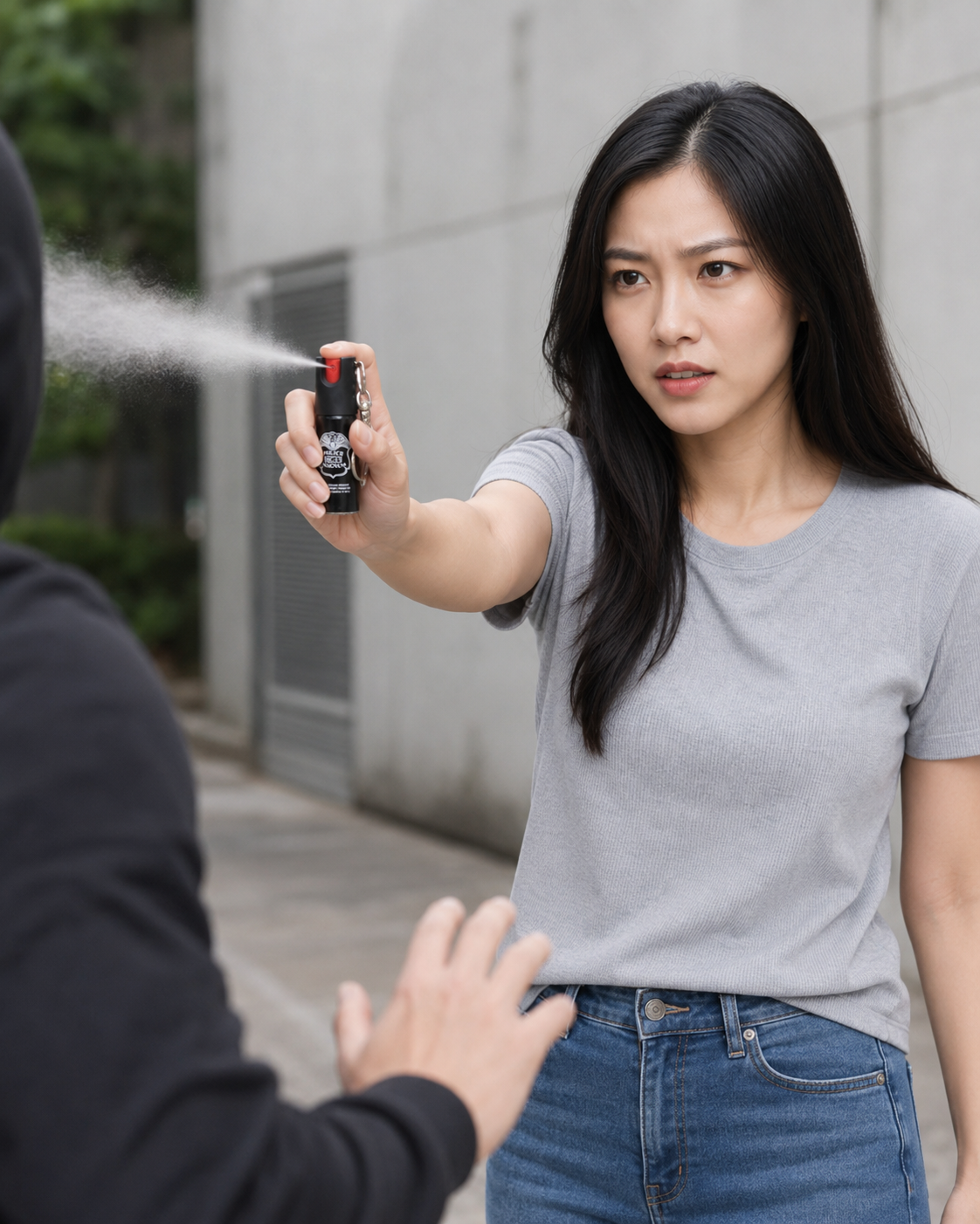 OC-17型号钥匙扣喷雾剂（20ML）旋转锁定式防狼喷雾(图3)