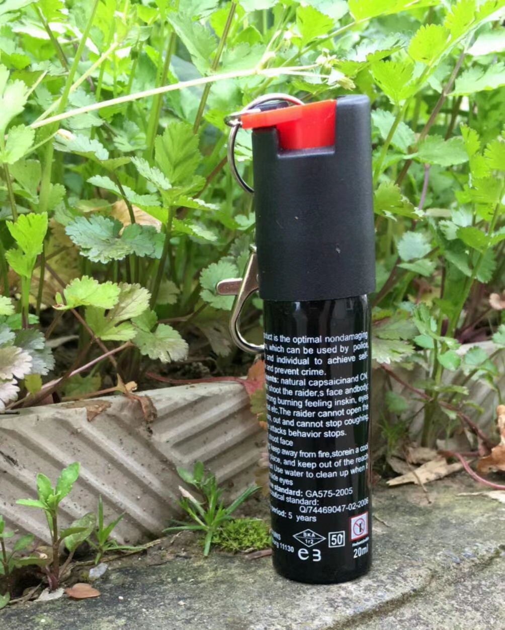 OC-17型号钥匙扣喷雾剂（20ML）旋转锁定式防狼喷雾(图7)
