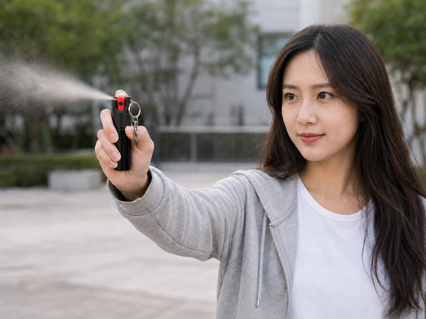 纯黑钥匙扣辣椒喷雾 20ML隐蔽防狼喷雾(图5)