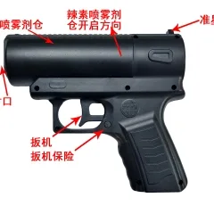 中盾ZD-A1型喷雾防卫器 60mL快拆辣素罐安全保险设计