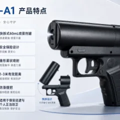 中盾ZD-A1型喷雾防卫器 60mL快拆辣素罐安全保险设计